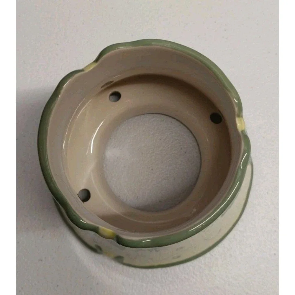 PartyLite Strawberry Fields Candle Shade Plate Small Jar Topper Retired P8098 - Picture 5 of 12